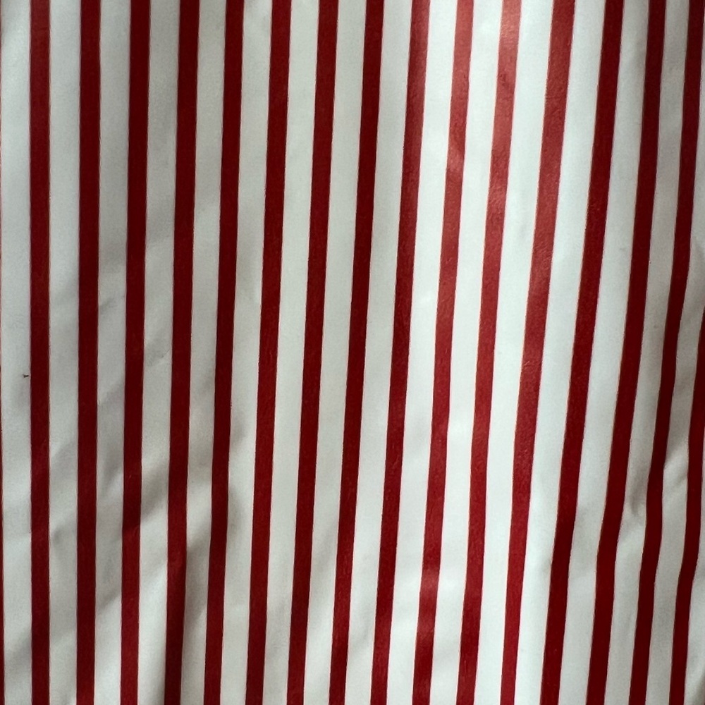 Vintage Red and White Striped Vinyl Raincoat - Picture 10 of 10